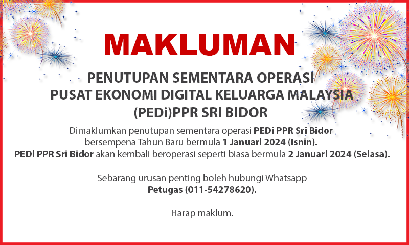 NOTIS PENUTUPAN PIportal 24 tahun baru