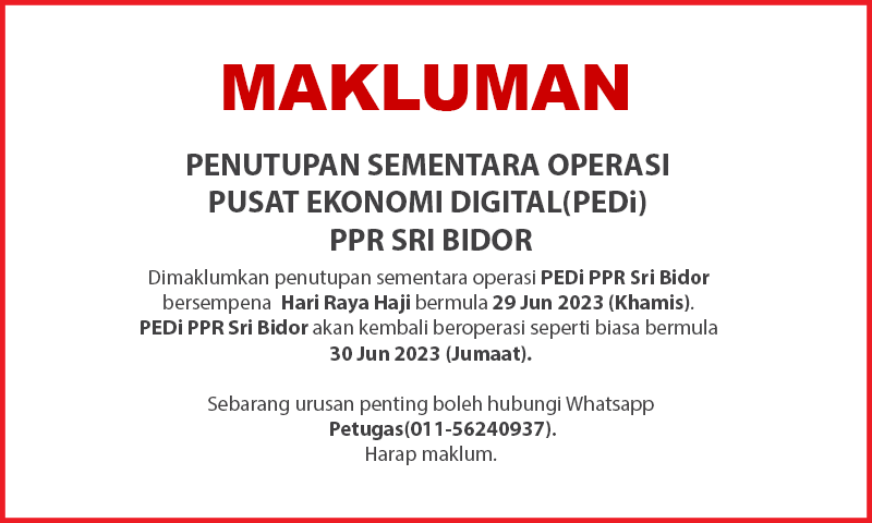 NOTIS PENUTUPAN PIportal haji 2023