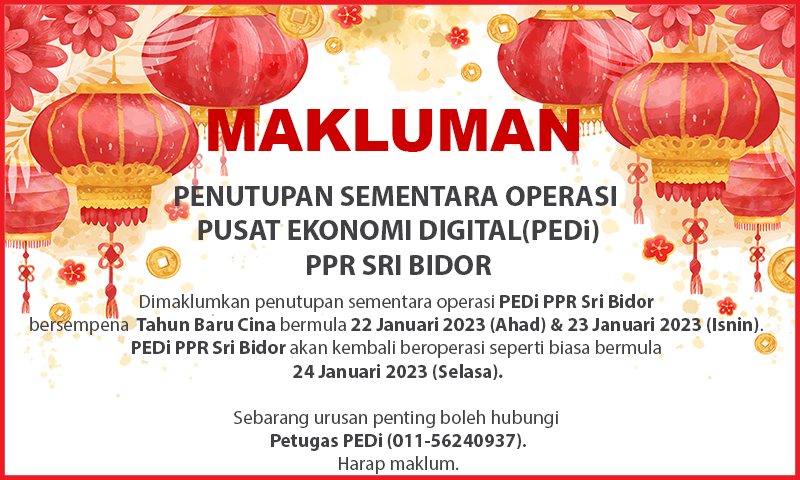 NOTIS PENUTUPAN PIportal raya cina