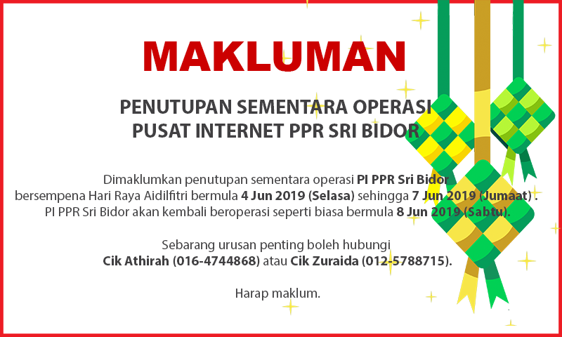 NOTIS PENUTUPAN PIraya